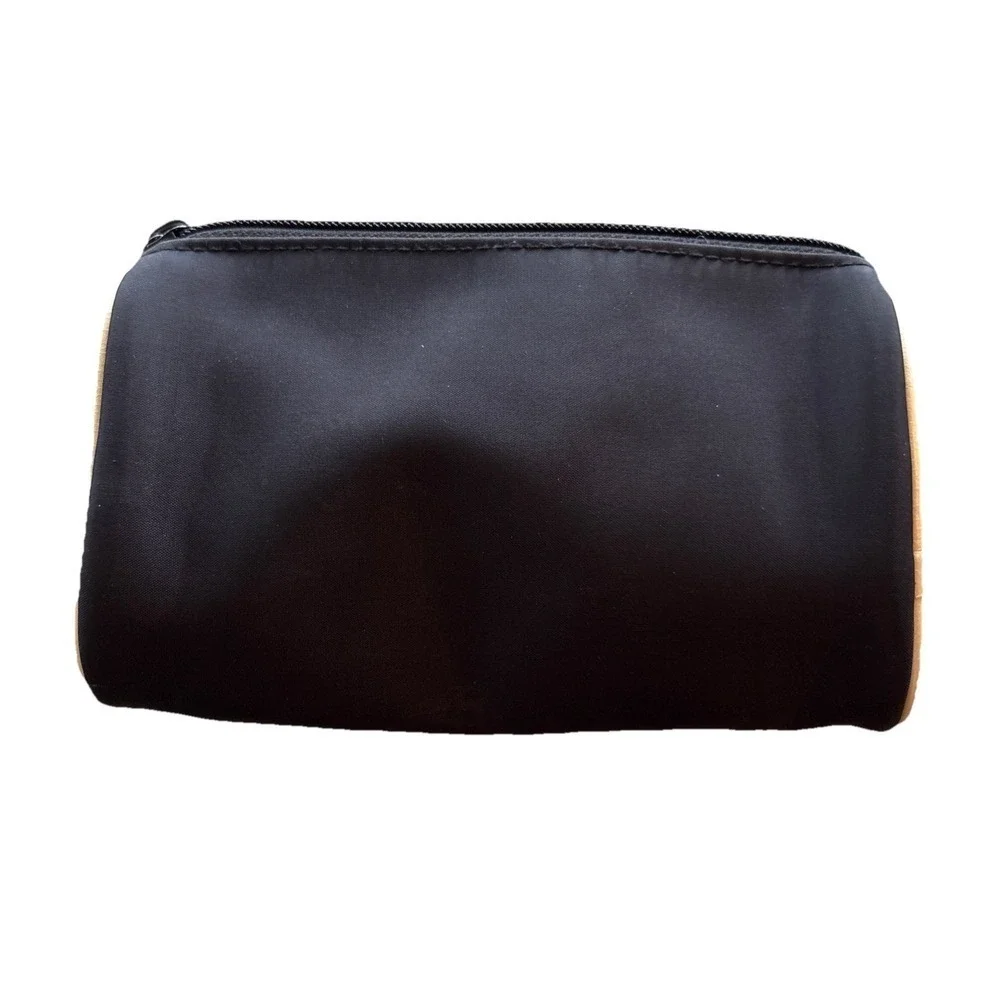 💖BEAUTIFUL🌹Chanel Beaute Promo  black nylon makeup bag/pouch/spa/beach/party